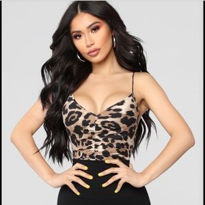 fashionnova ruched cheetah print bodysuit